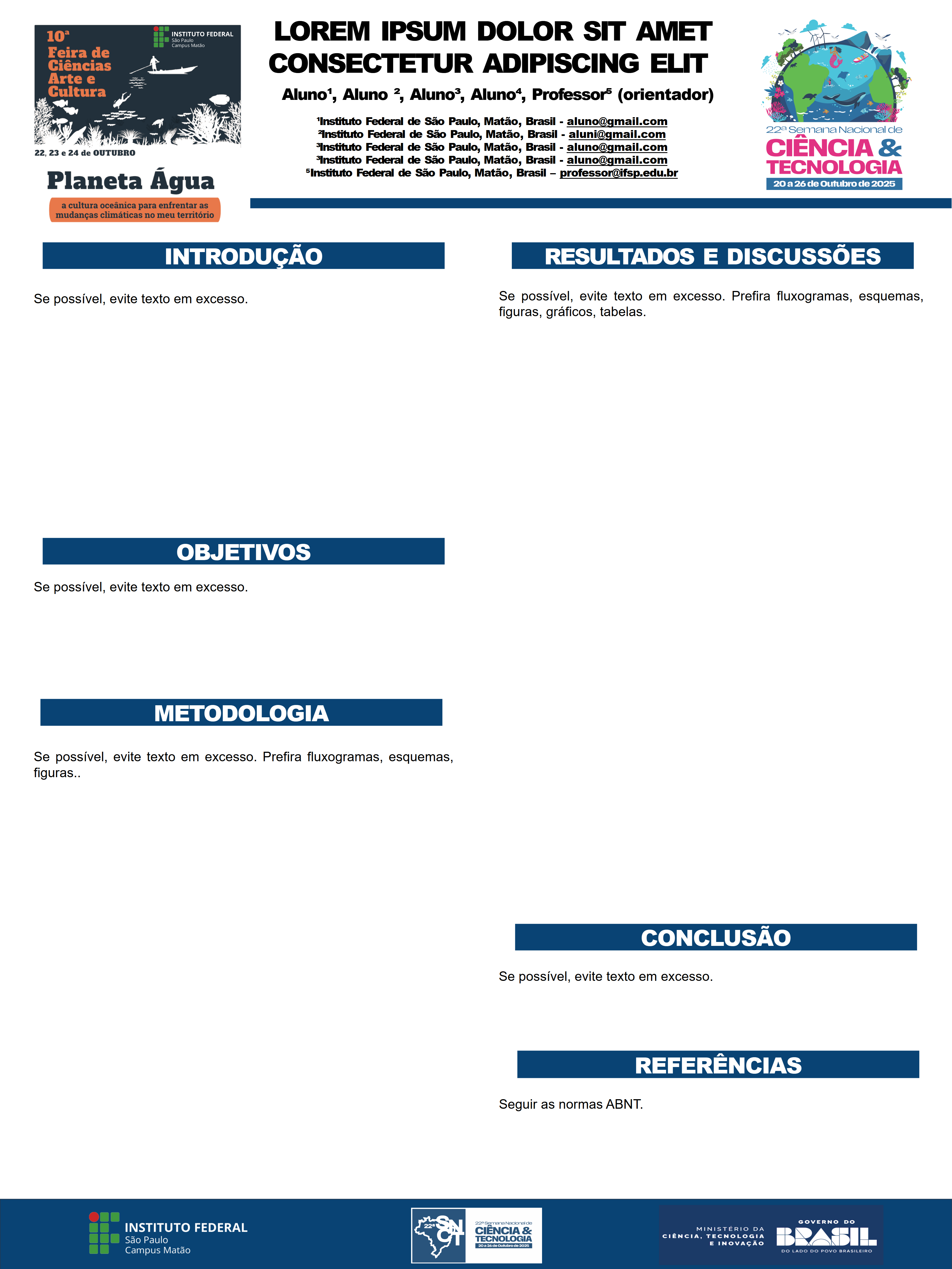 Imagem do modelo de resumo do trabalho